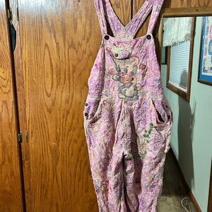 Magnolia Pearl Embroidered BabyBear overalls, GUC